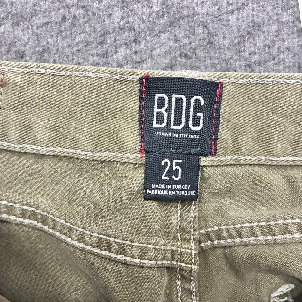 BDG Urban Outfitters Cargo Pants Women 25 Y2K Gorpcore Streetwear Utility Green - Picture 3 of 10
